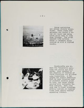 Gamma Phi Beta's Camp for Children Sechelt, British Columbia Scrapbook, Page 5