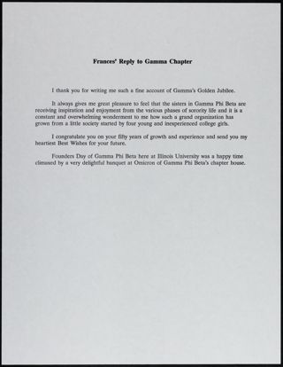 Frances Elizabeth Haven Mos to Barbara Alberta Nicoll Letter, c. 1935