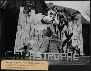 Omega Chapter Homecoming Display Photograph, 1957