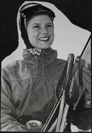 International Jr. Ski Champion Gladys Skeeter Warner Photograph