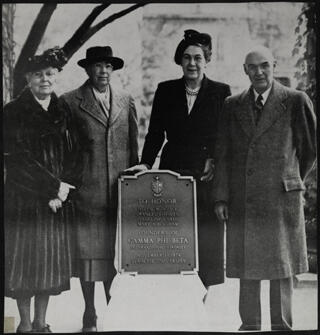 Founders Plaque Dedication Photograph, c. 1960