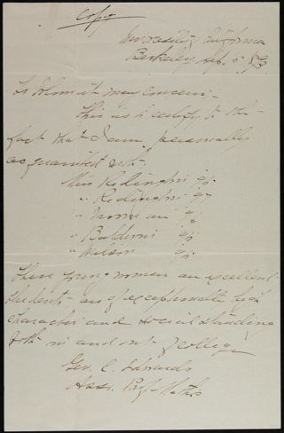 Gen. C. Edwards to Unknown Letter, September 15, 1893