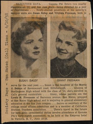 Executive Data Newspaper Clipping, April 10, 1958