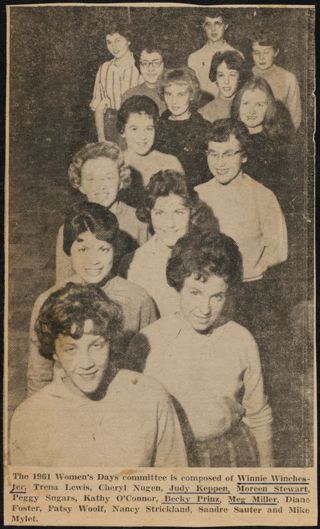 The 1961 Women's Days Committee Newspaper Clipping, 1961
