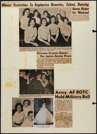 Winter Festivities to Emphasize Beauties, Talent, Dancing Newspaper Clippings