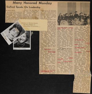 Many Honored Monday Newspaper Clipping, May 5, 1960