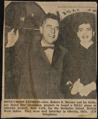 Honeymoon Express Newspaper Clipping, January 1957