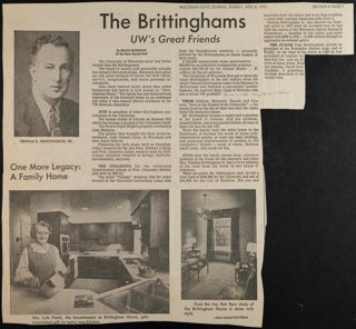 The Brittinghams Newspaper Clipping, April 8, 1973
