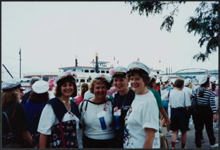 Kathy Meyer and Unidentified at Confirmed Conventioneers dinner during 1992 Convention in St. Louis Photograph