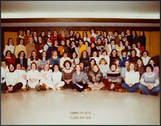 Alpha Nu Chapter Pledge Day Group Photograph 2, 1978