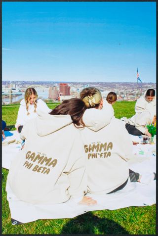 Five Unidentified Eta Zeta Chapter Members at Picnic Photograph, c. 2024