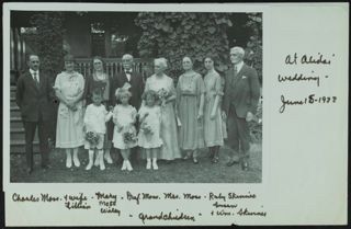 Alida Skinner Wedding Group Photograph, June 15, 1922