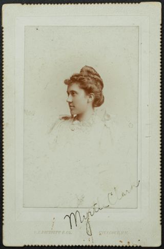 Myrtle Clark Portrait Photograph, June 1894