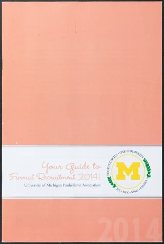 Your Guide to Formal Recruitment 2014! Booklet