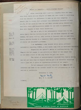 Gamma Phi Beta International Camps and Campships Scrapbook, Page 52