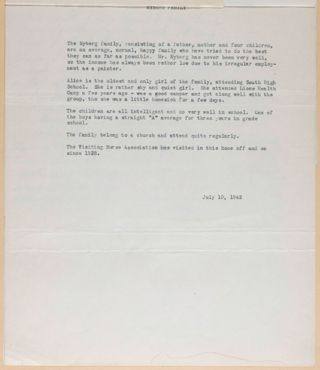 Nyberg Family, July 10, 1942