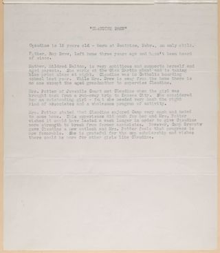 "Claudine Drew", July 10, 1942