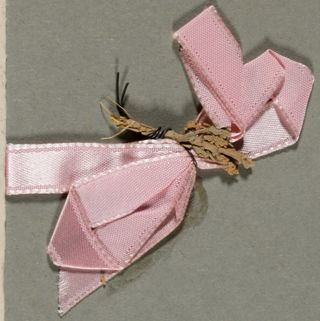 Pink Bow Name Tag, 1951