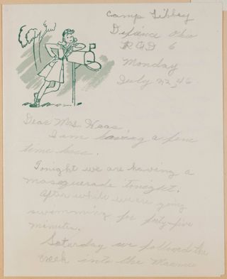 Nancy Johnson to Lucille Haas Letter, July 22, 1946