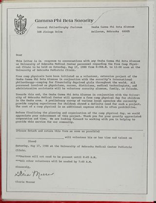 Gamma Phi Beta Alumnae Camp Physical Project Scrapbook, Page 6