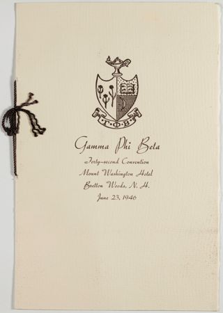 Opening Banquet Program, June 23, 1946