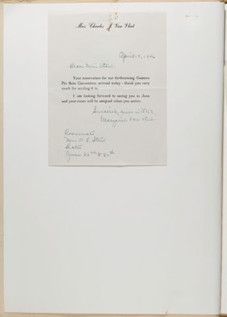 Patricia Stow 1946 Convention Scrapbook, Page 2