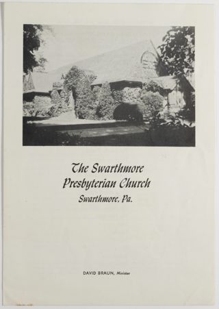 The Swarthmore Presbyterian Church Program, 1946