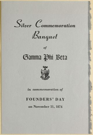Silver Commemoration Banquet Program, June 28-July 2,1948