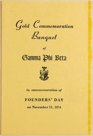 Gold Commemoration Banquet Program, June 30, 1948