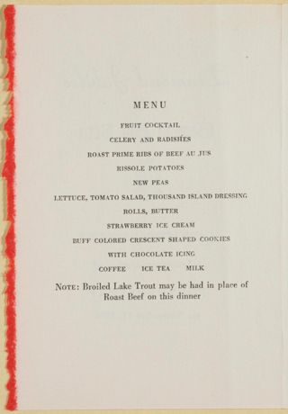 Carnation Banquet Program, July 2, 1948