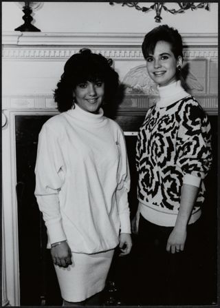 Tracy Samra and Sandy Solberg Photograph 1, January 24, 1987