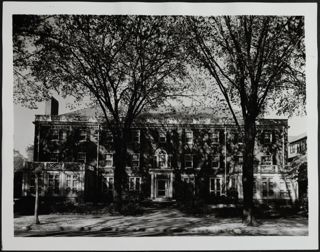 Omicron Chapter House Shaded by Trees Photograph