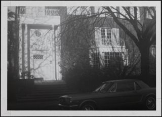 Lambda Chapter House With Car in Front Photograph, c. 1968