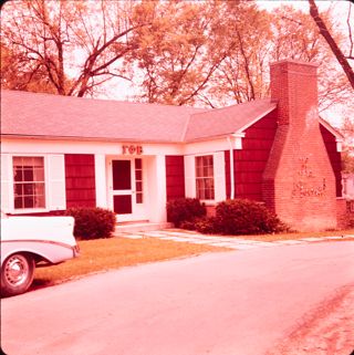 Alpha Eta Chapter House Slide, 1959
