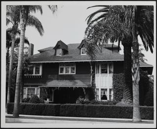 Beta Alpha Chapter House With Palm Trees Photograph