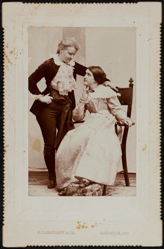 Alma Louise Klock and Millicent Hinkley Photograph, 1891