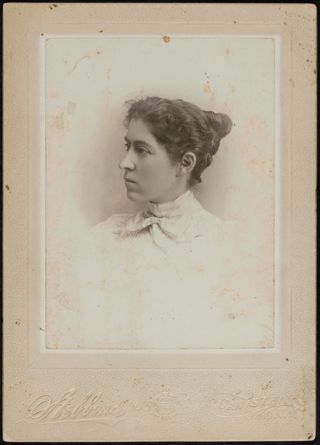 Ellen F. Chamberlayne Cabinet Card, 1883