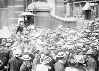 Alice Carpenter on Street Corner Photograph