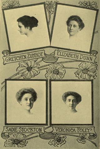 Xi Chapter Seniors Photograph, June 1911
