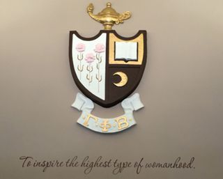 Gamma Phi Beta Crest With Mission