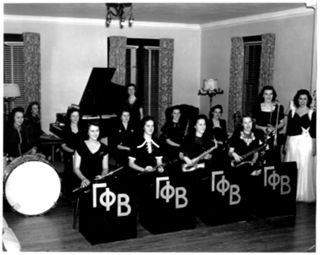 Gamma Phi Beta Dance Band at the University of Nebraska-Lincoln Photograph, c. 1940s