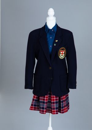 Current uniform--seniors with blazer