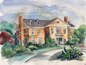 Merici High School--watercolor