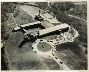 An early aerial photo of the Walnut Hill Campus