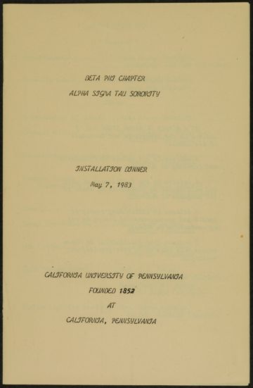 Beta Phi Chapter Installation