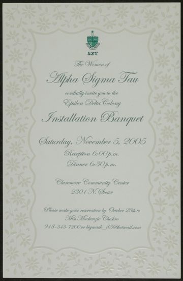 Epsilon Delta Chapter Installation