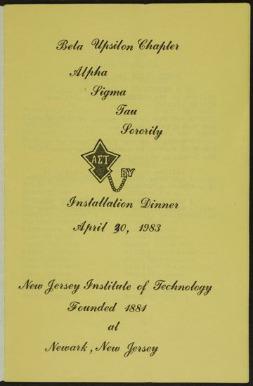 Beta Upsilon Chapter Installation