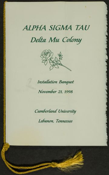 Delta Mu Chapter Installation