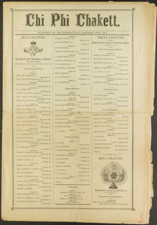 Chi Phi Chakett, June 1872