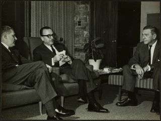 Gladfelter, Cronkite, and Funk Photograph, April 15, 1960